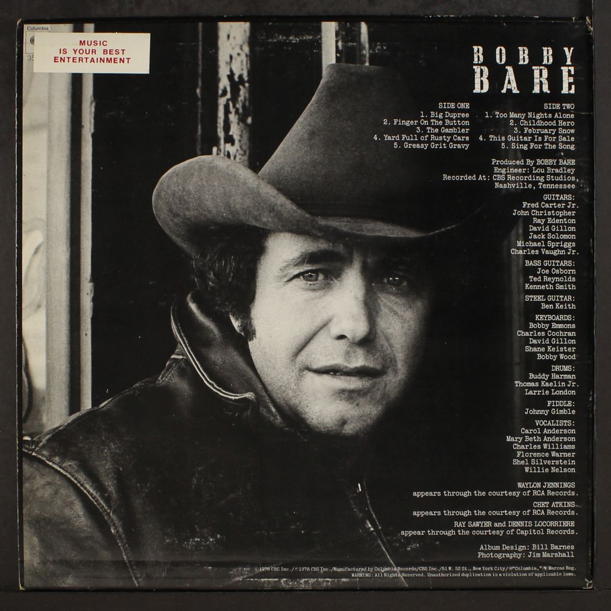 bare by BOBBY BARE