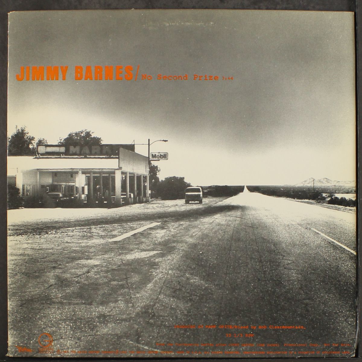 no second prize / same by JIMMY BARNES