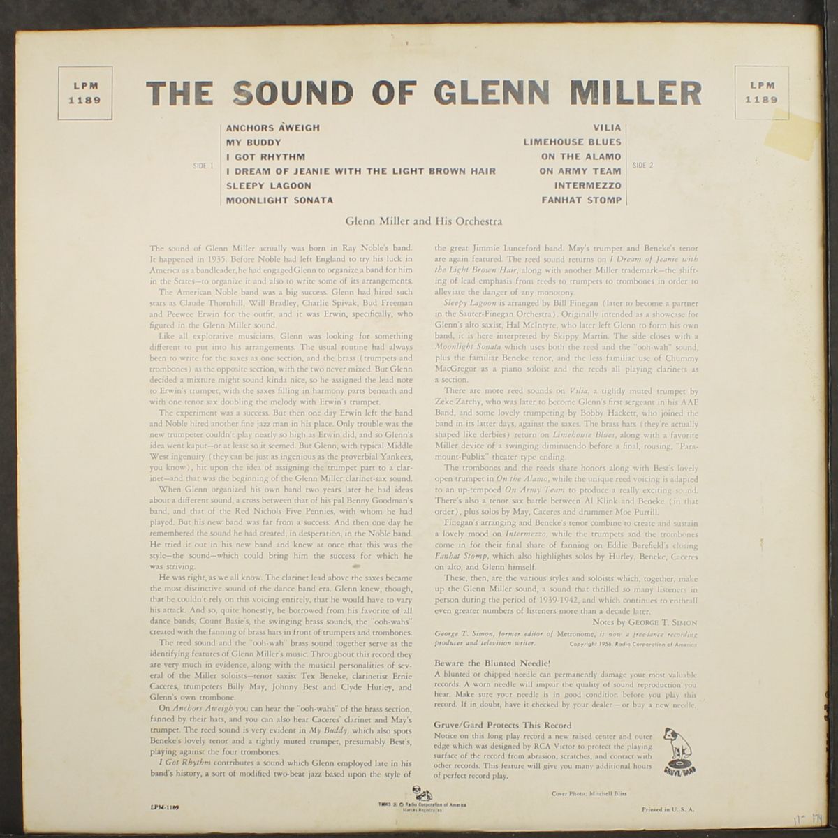 the sound of by GLENN MILLER