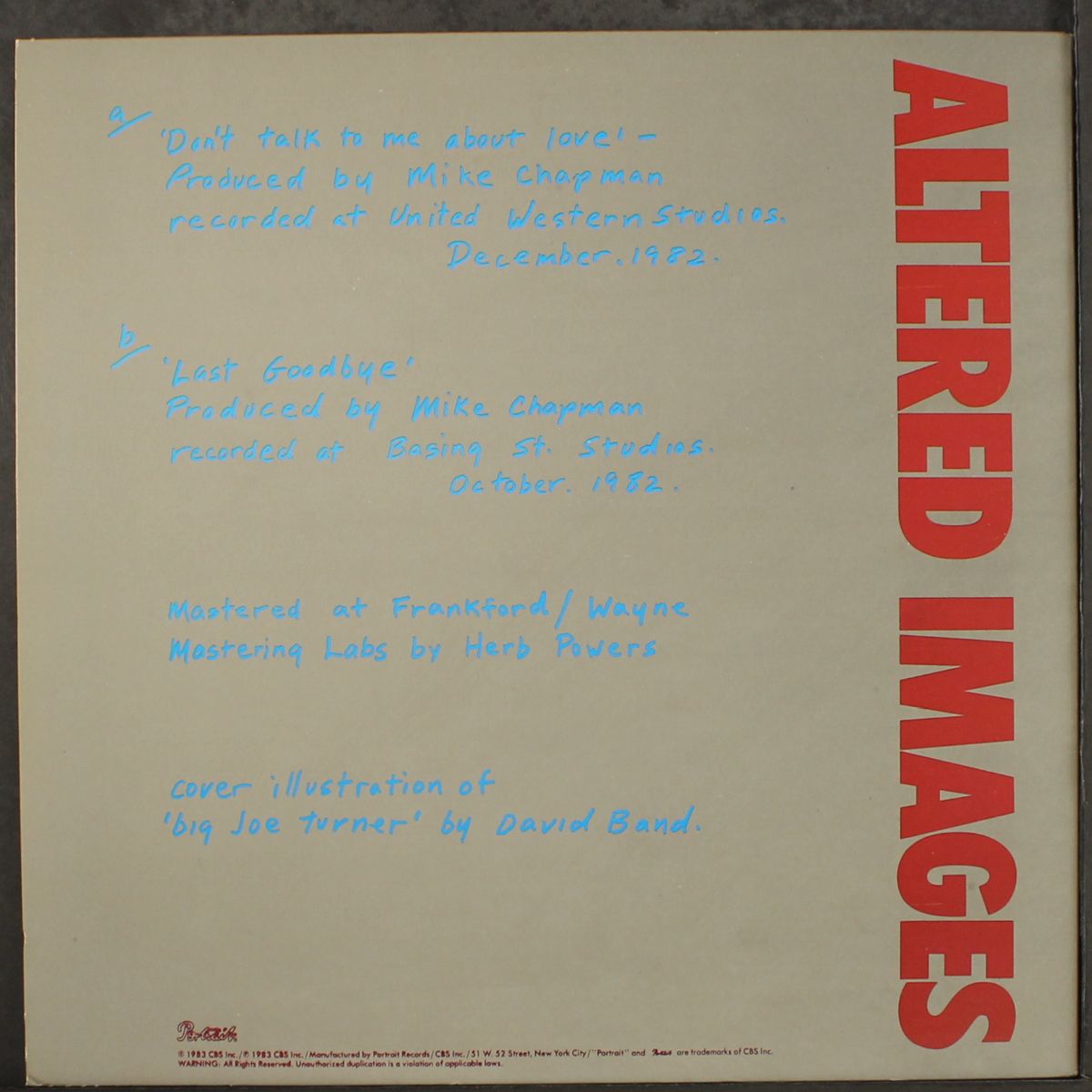 don't talk to me about love by ALTERED IMAGES