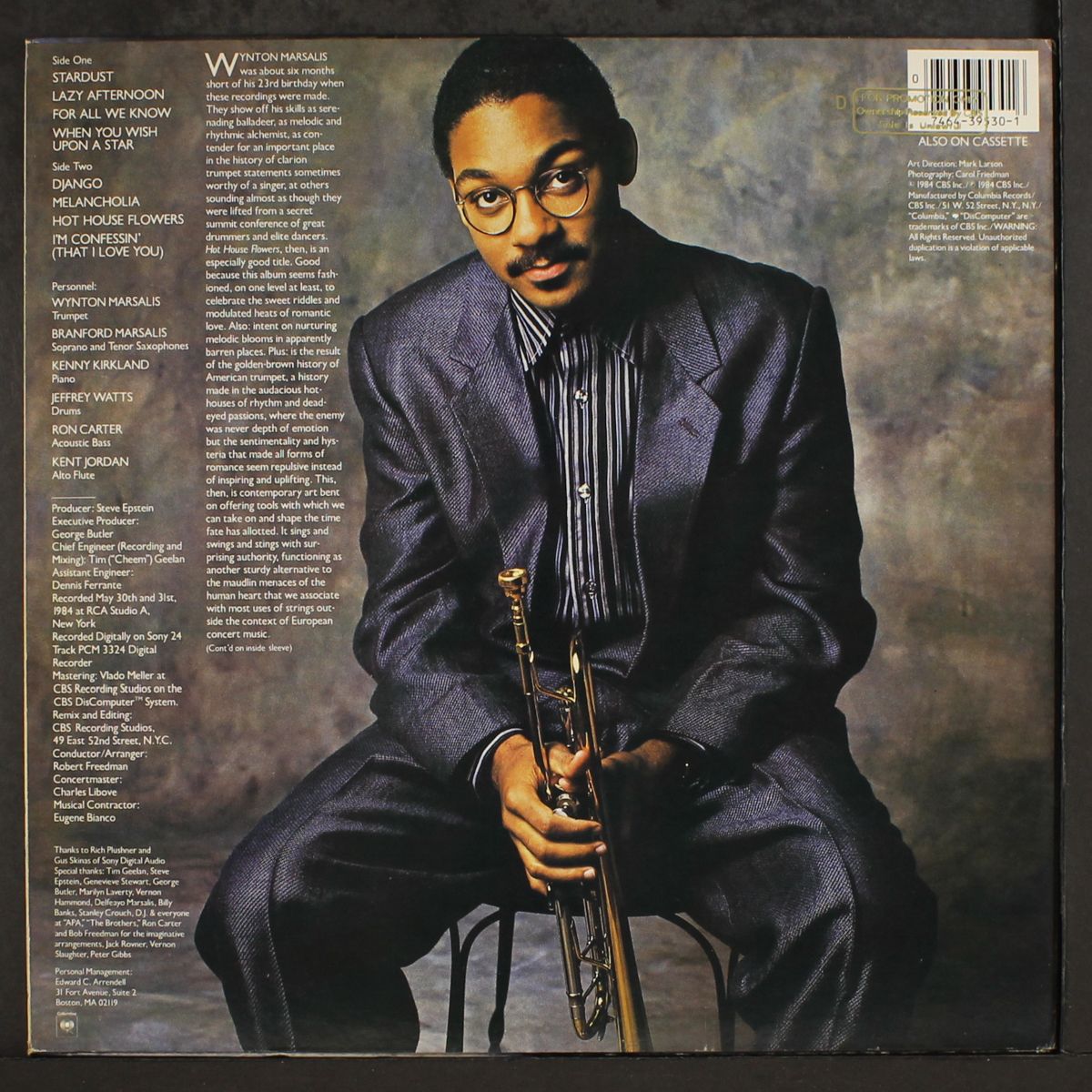 hot house flowers by WYNTON MARSALIS