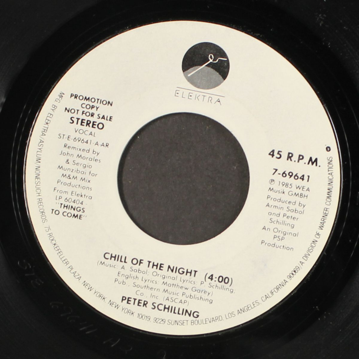 chill of the night / same by PETER SCHILLING