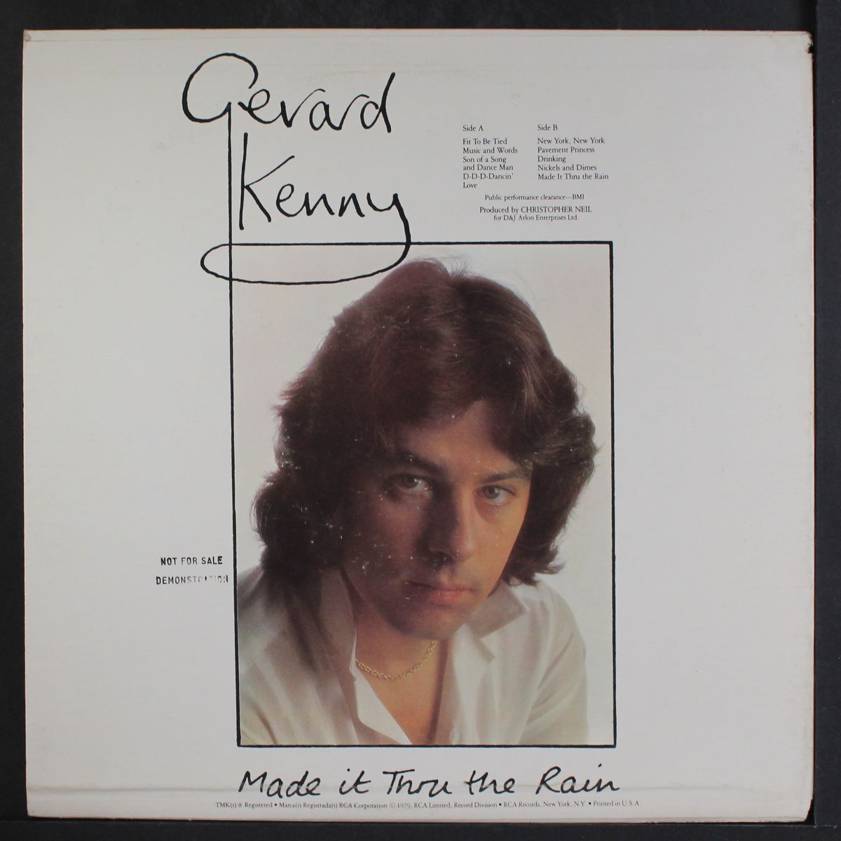made it thru the rain by GERARD KENNY