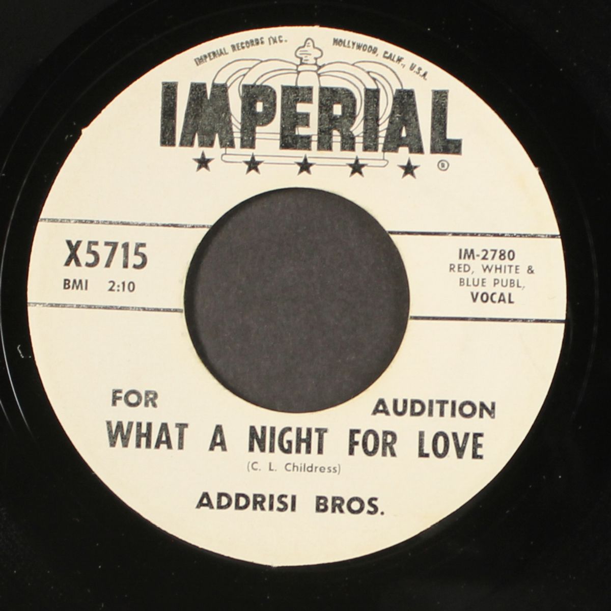 what a night for love / four little girls by ADDRISI BROTHERS
