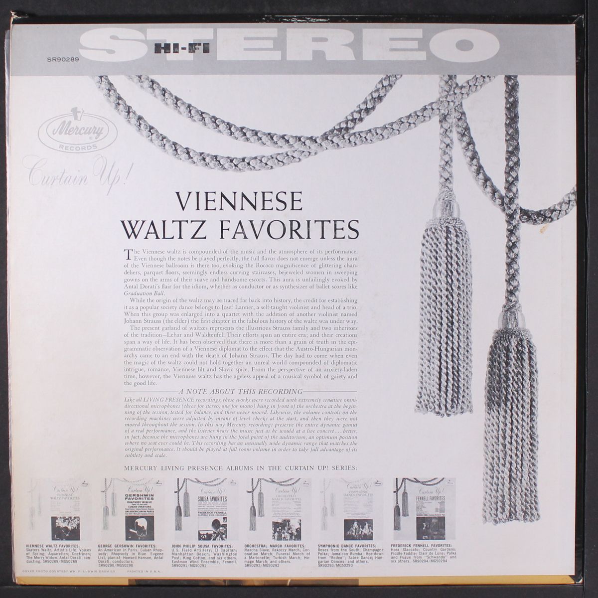 curtain up!, viennese waltz favorites by ANTAL DORATI