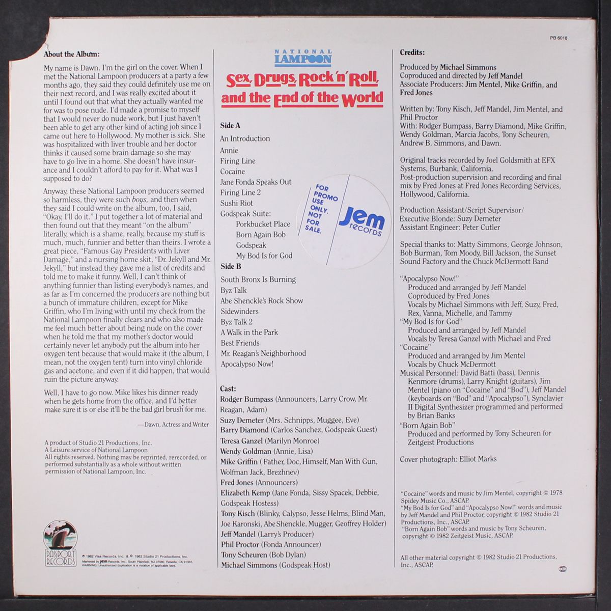 sex, drugs, rock 'n' roll and the end... by NATIONAL LAMPOON