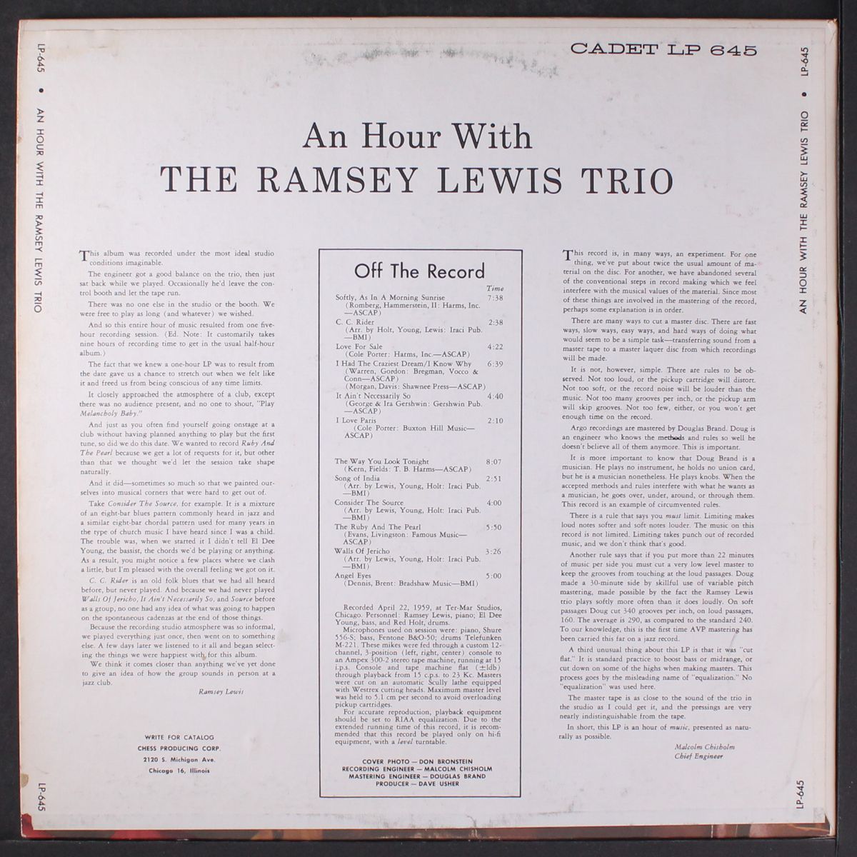 an hour with by RAMSEY LEWIS