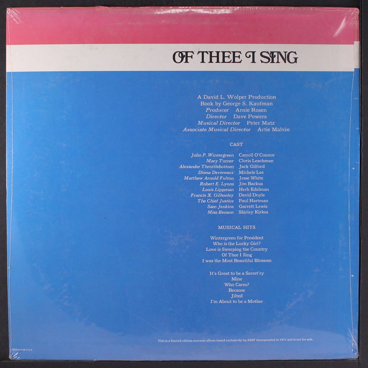 of thee i sing by SOUNDTRACK
