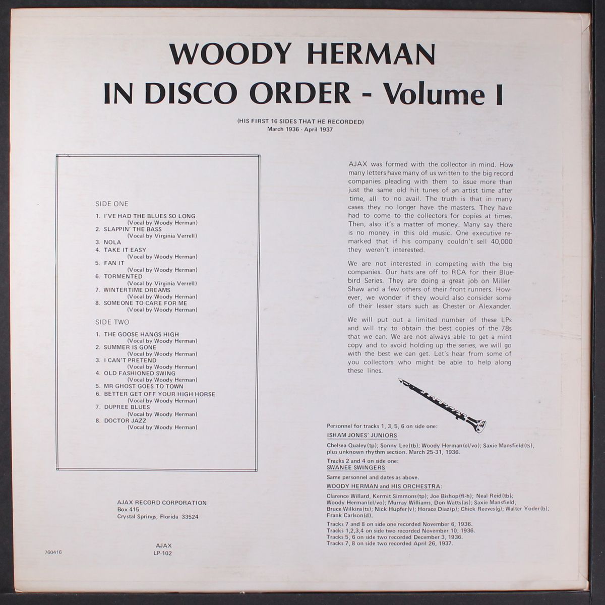in disco order vol 1 by WOODY HERMAN