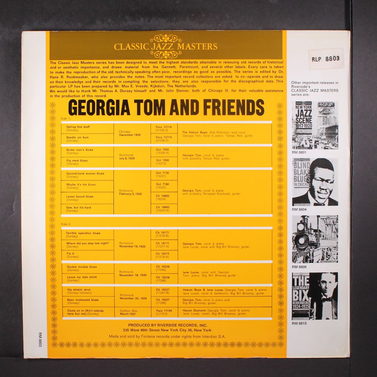 georgia tom & friends by GEORGIA TOM
