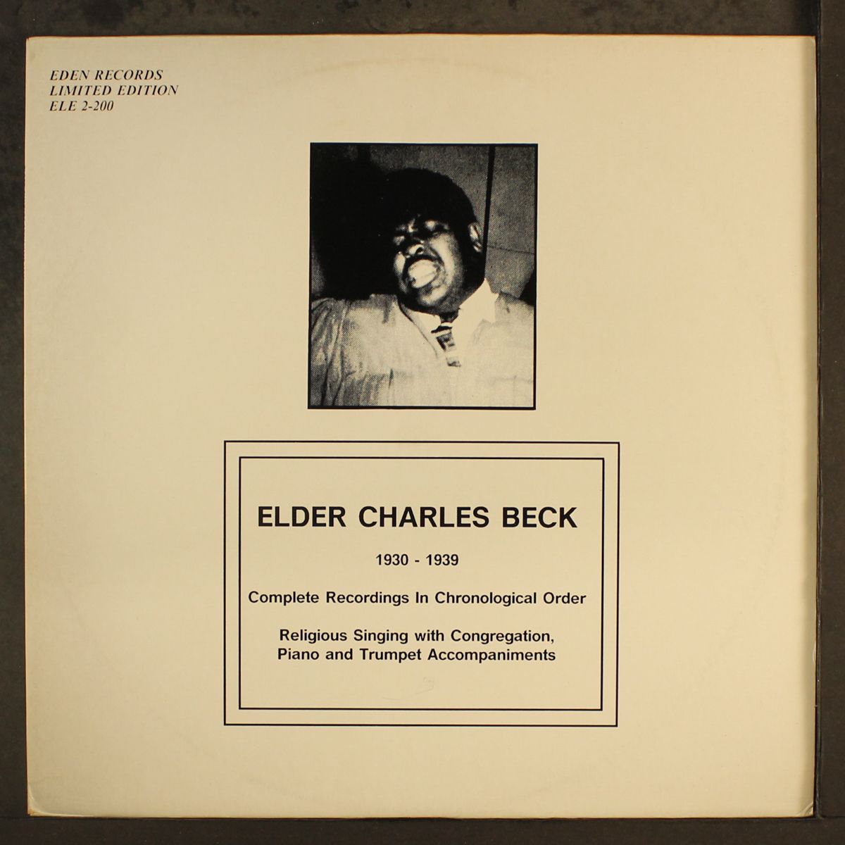 (1930-1939) complete recordings in chronological order by ELDER CHARLES BECK