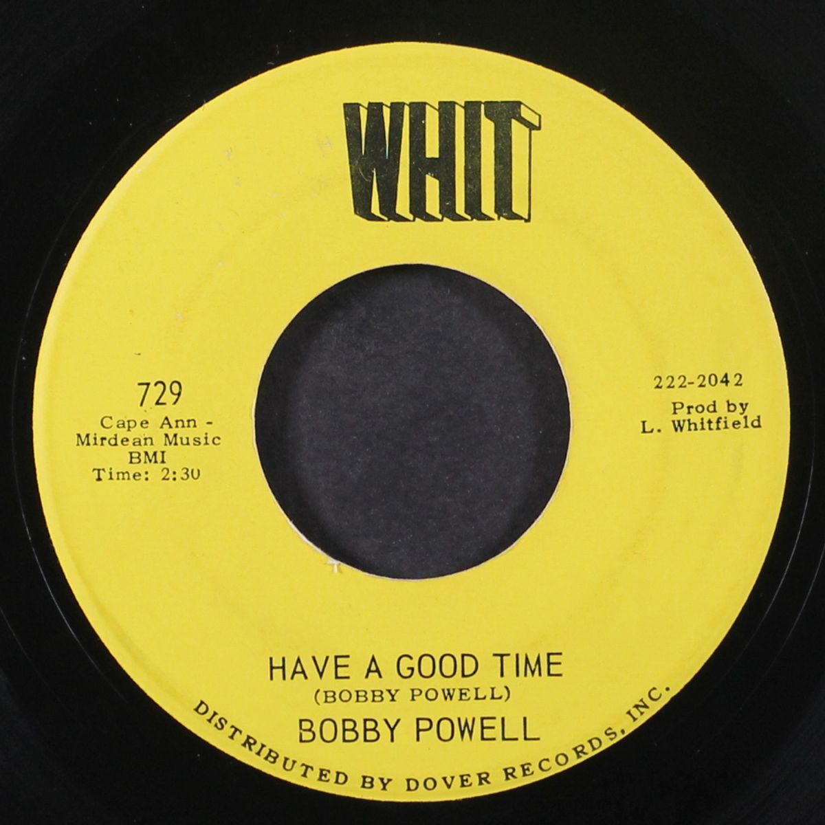 have a good time / i care by BOBBY POWELL