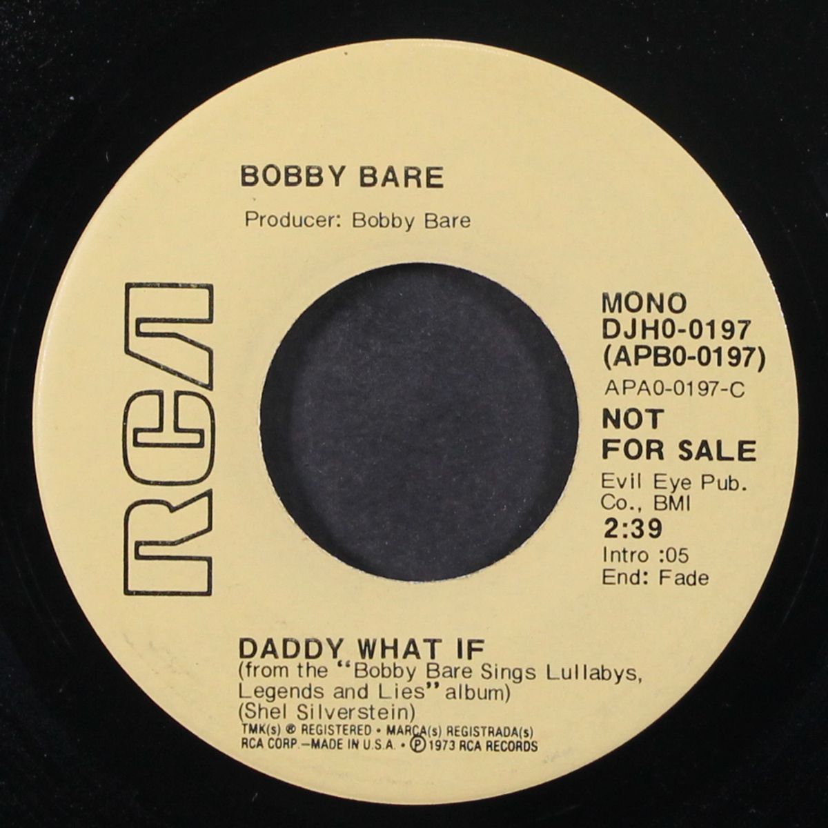 daddy what if / mono by BOBBY BARE