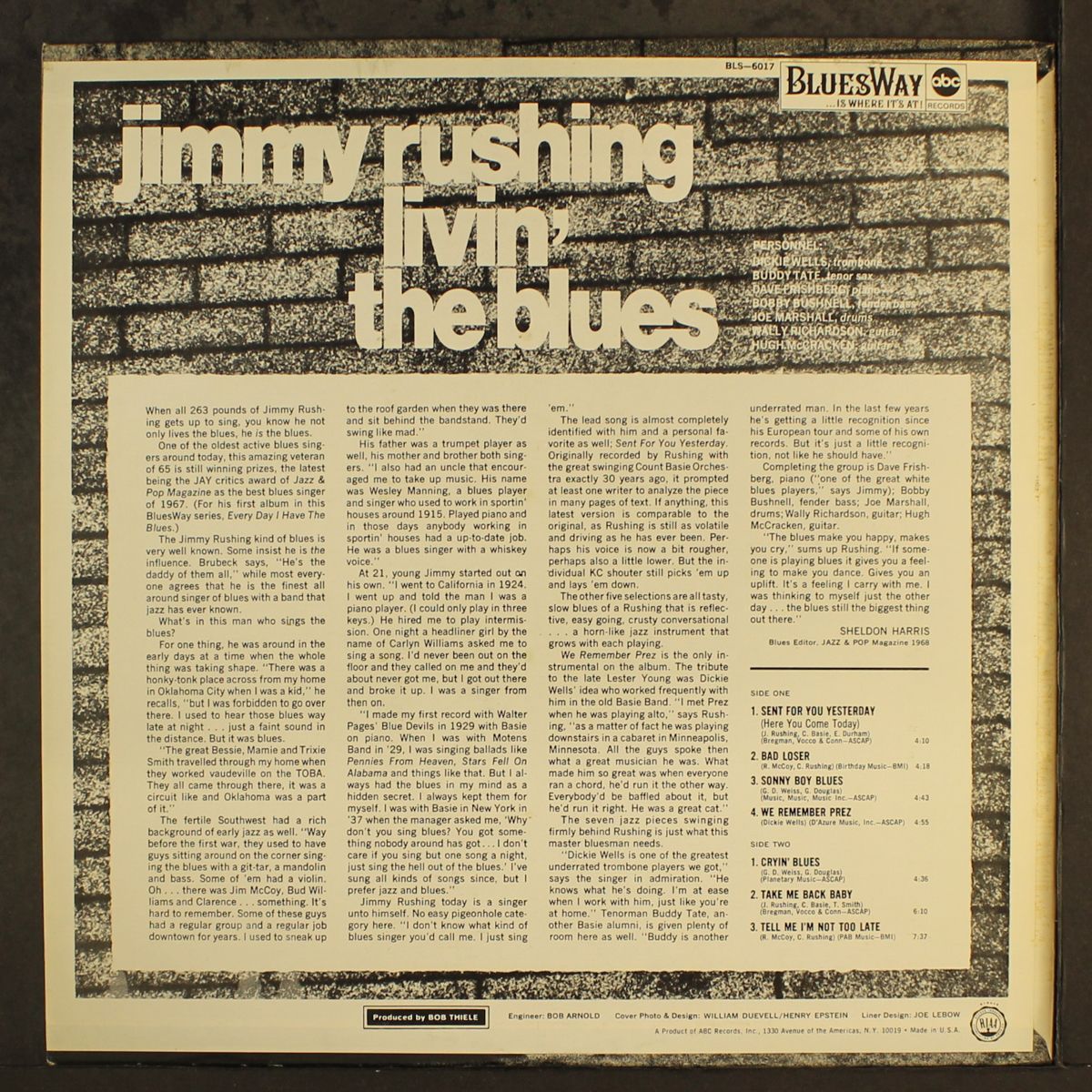 livin' the blues by JIMMY RUSHING