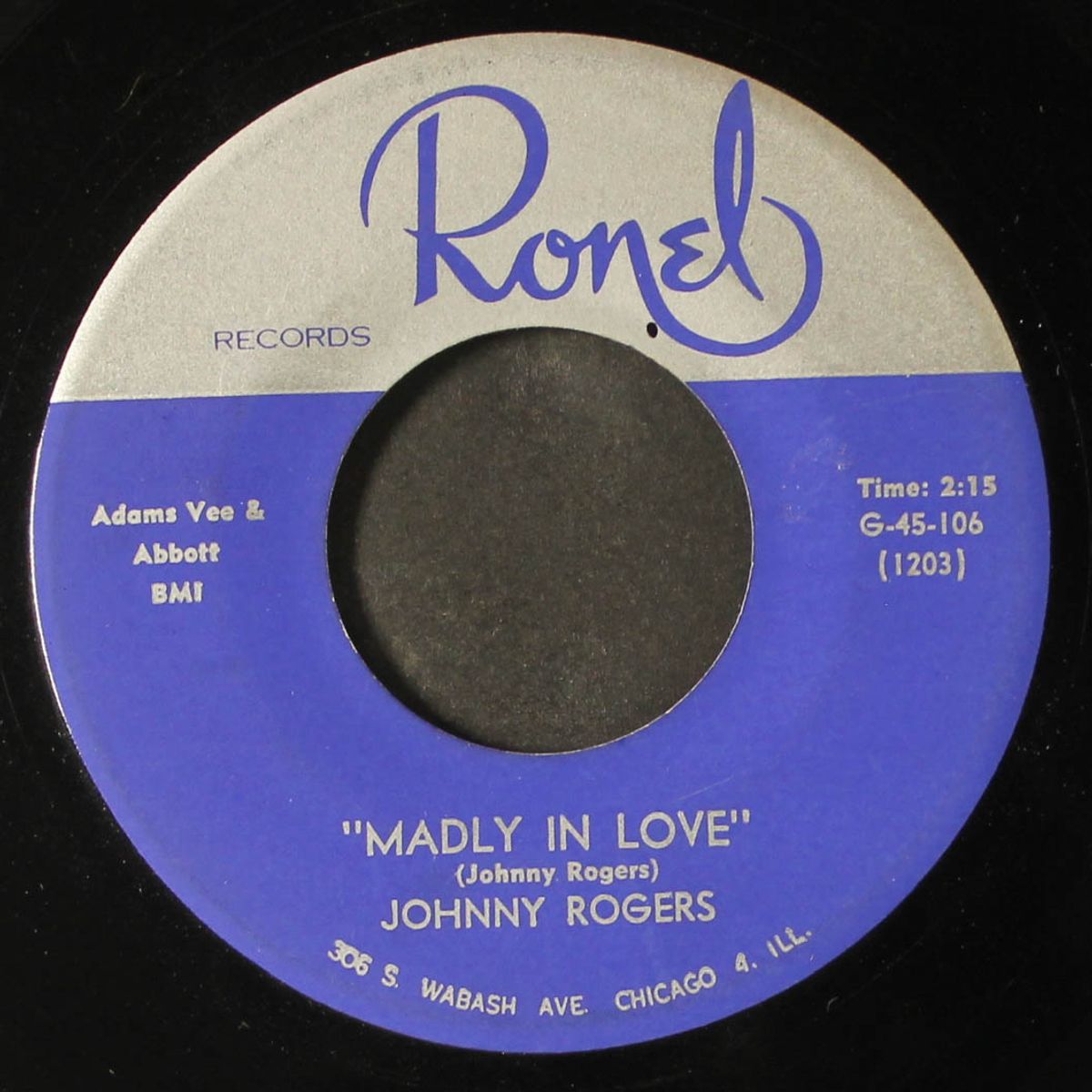 calling baby / madly in love by JOHNNY ROGERS