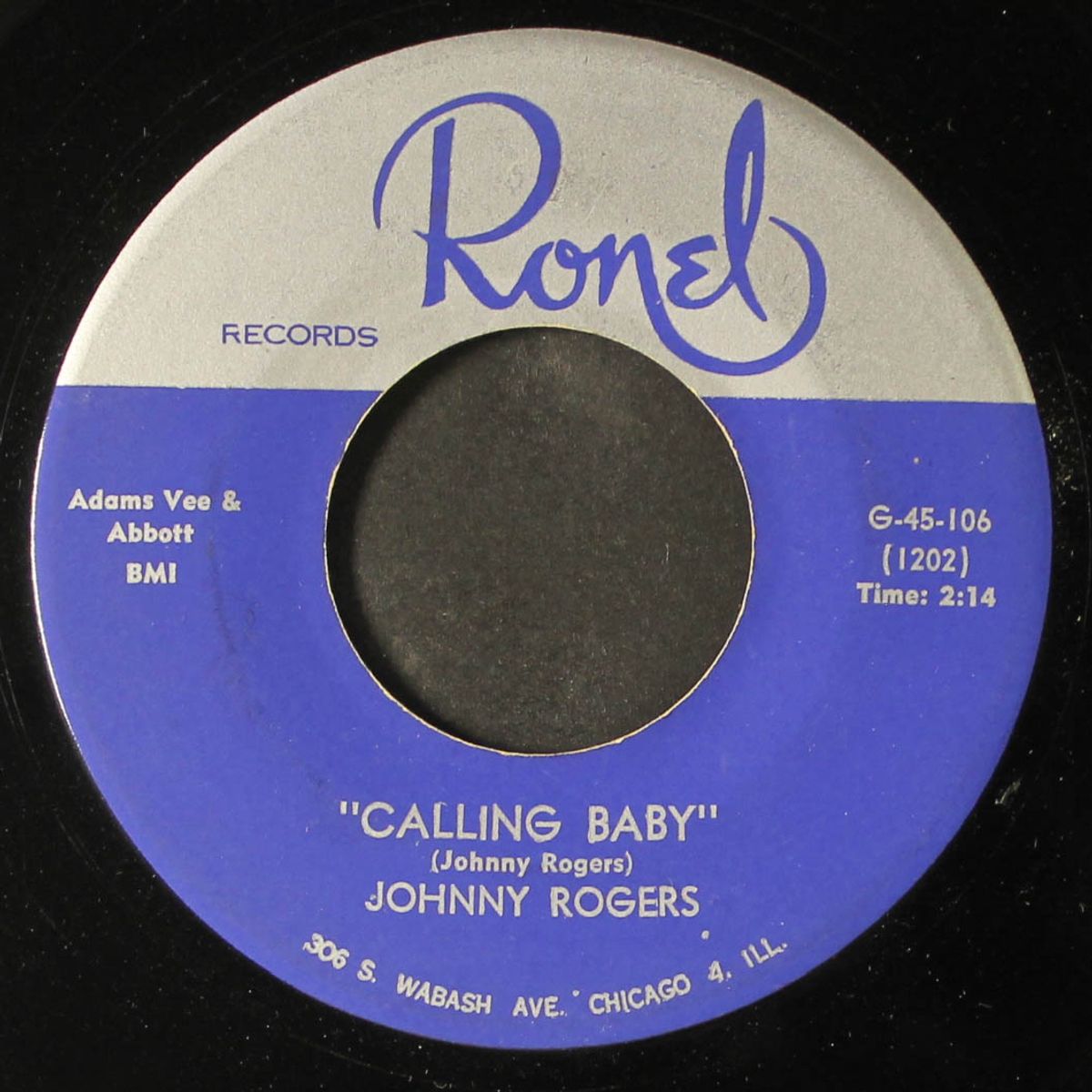 calling baby / madly in love by JOHNNY ROGERS