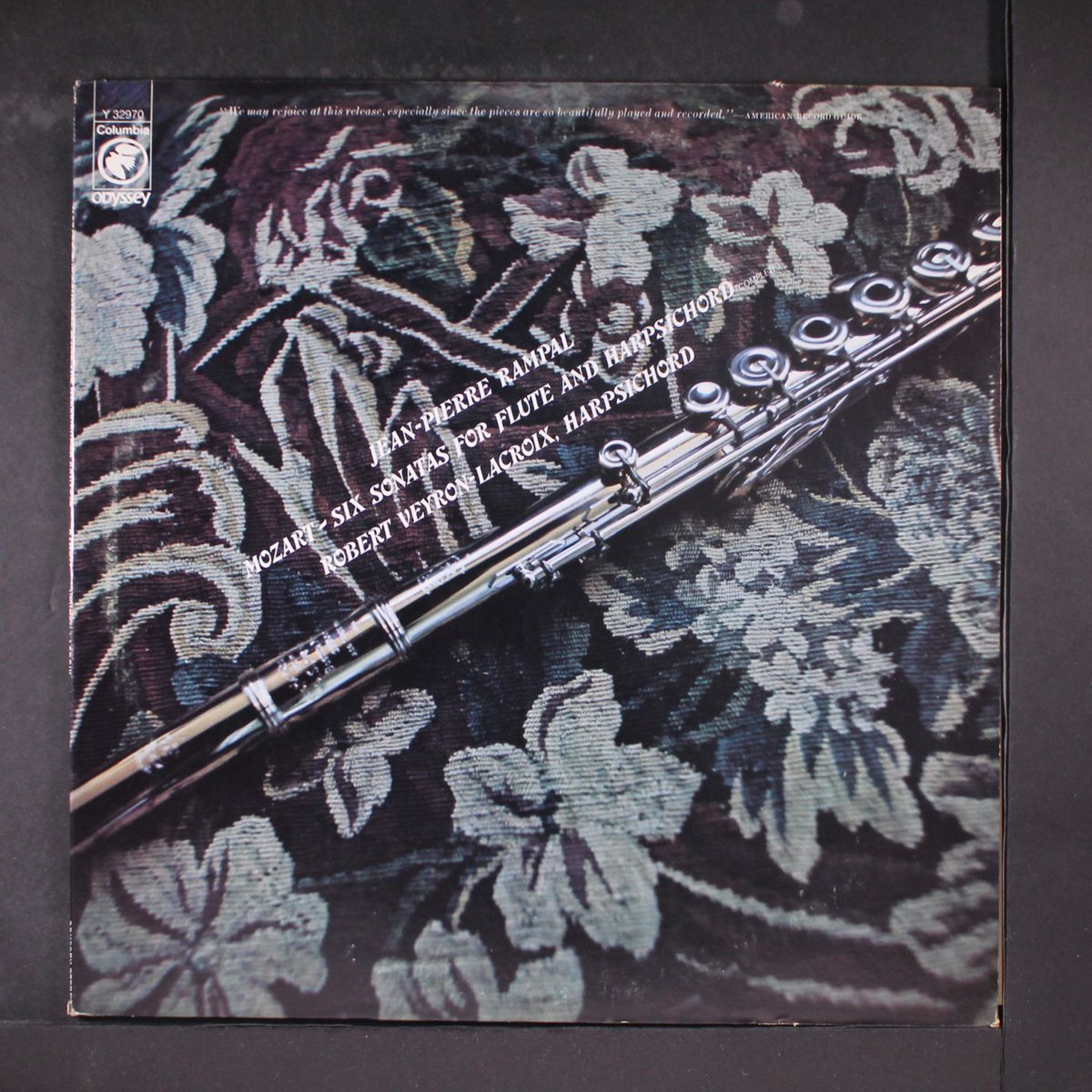 mozart: six sonatas for flute & harpsichord by JEAN-PIERRE RAMPAL