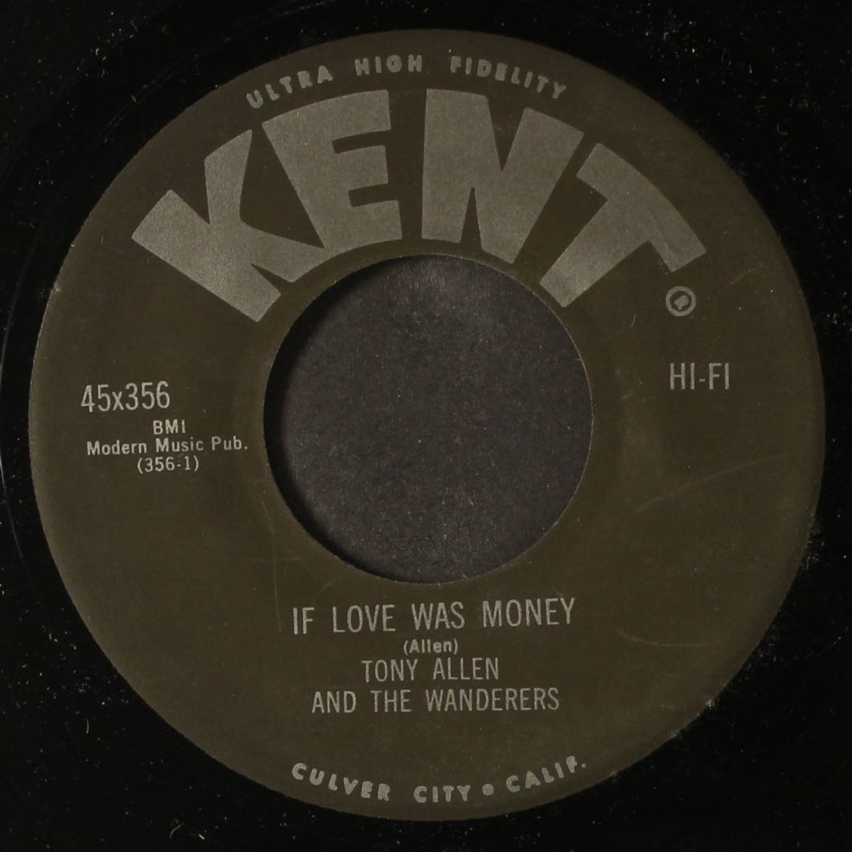 everybody's somebody's fool / if love was money by TONY ALLEN & WANDERERS