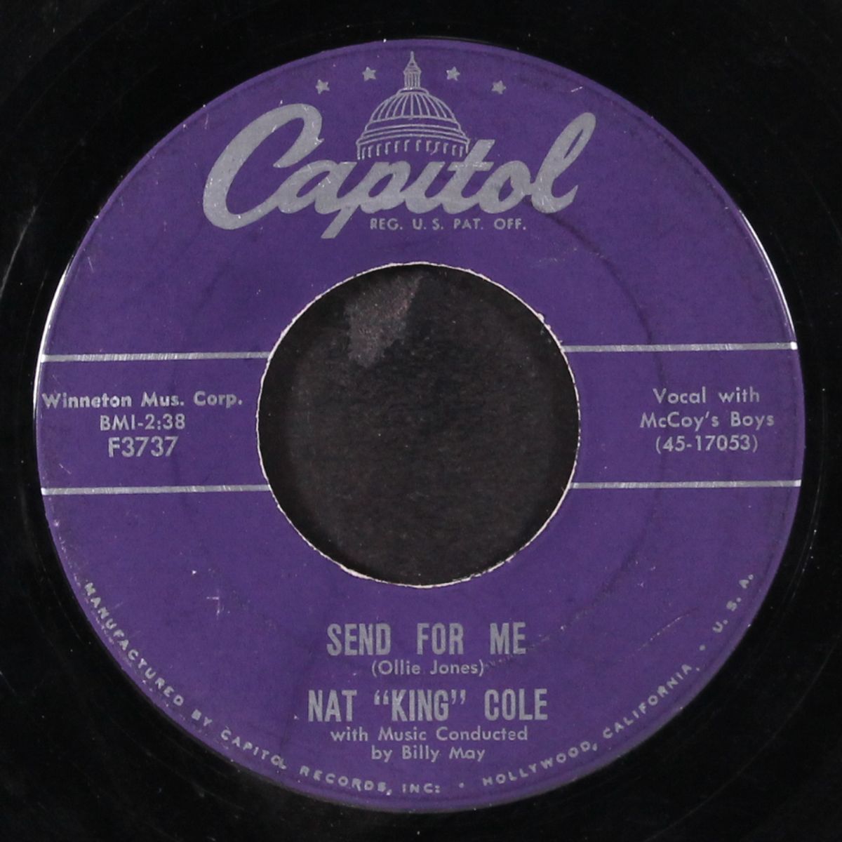 my personal possession / send for me by NAT KING COLE & FOUR KNIGHTS