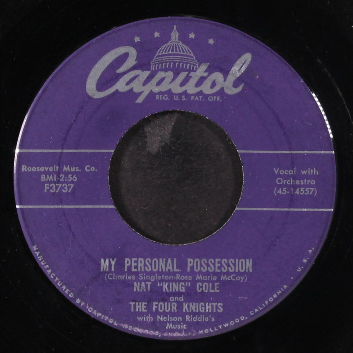 my personal possession / send for me by NAT KING COLE & FOUR KNIGHTS