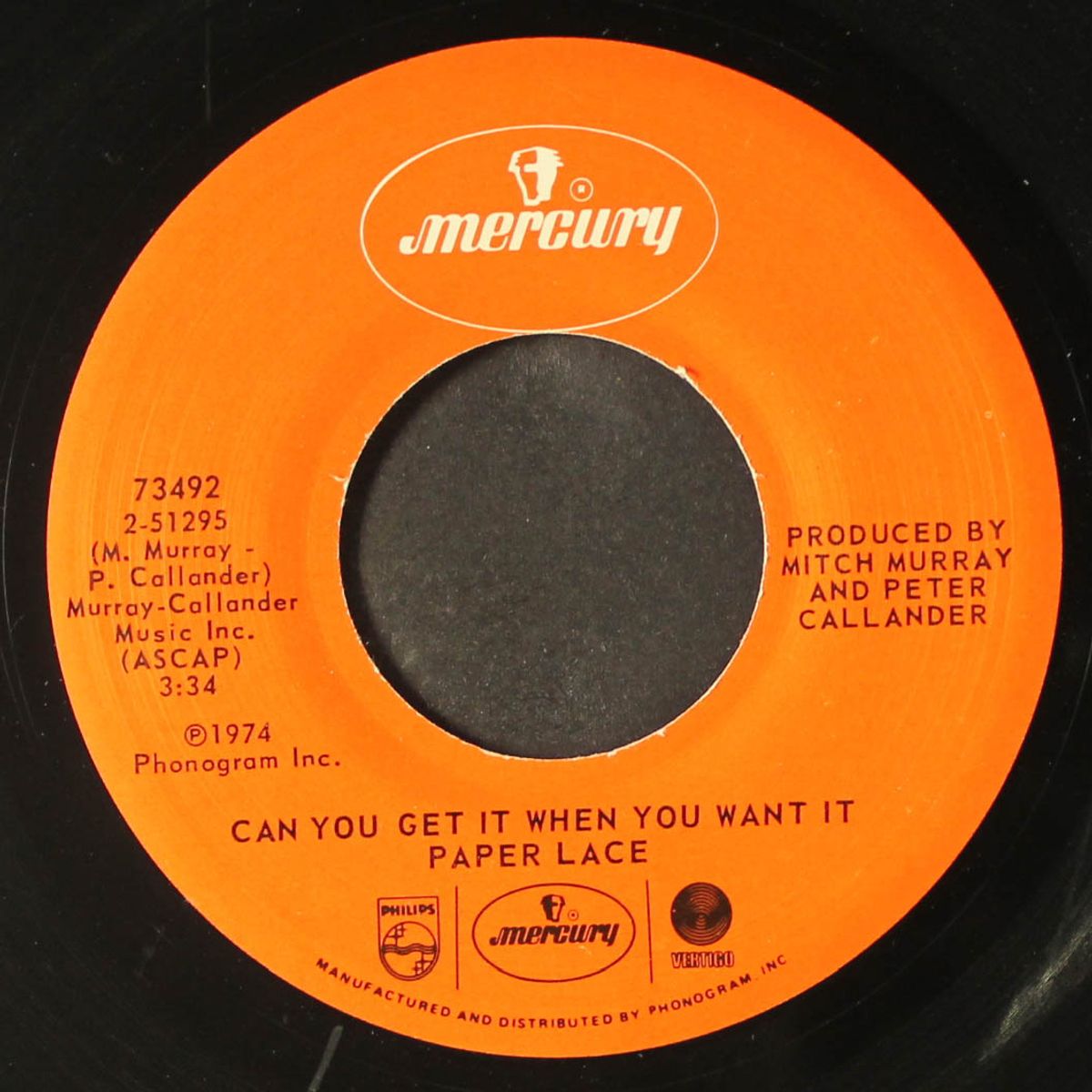 the night chicago died / can you get it when you want it by PAPER LACE