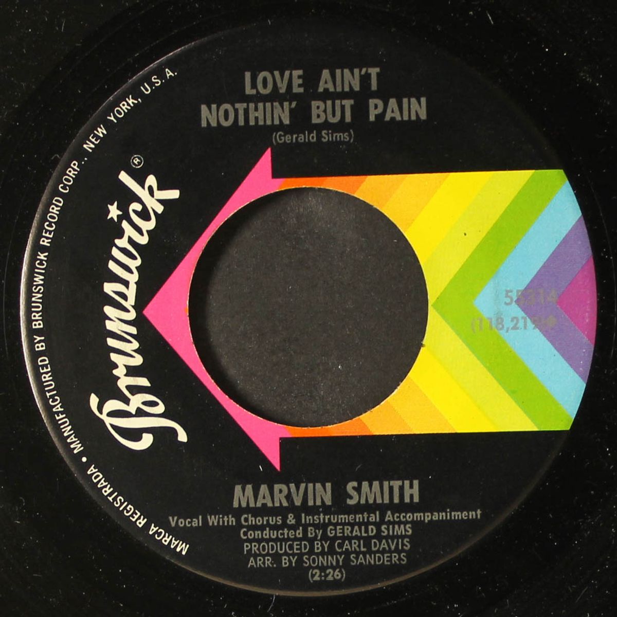love ain't nothin' but pain / i want by MARVIN SMITH