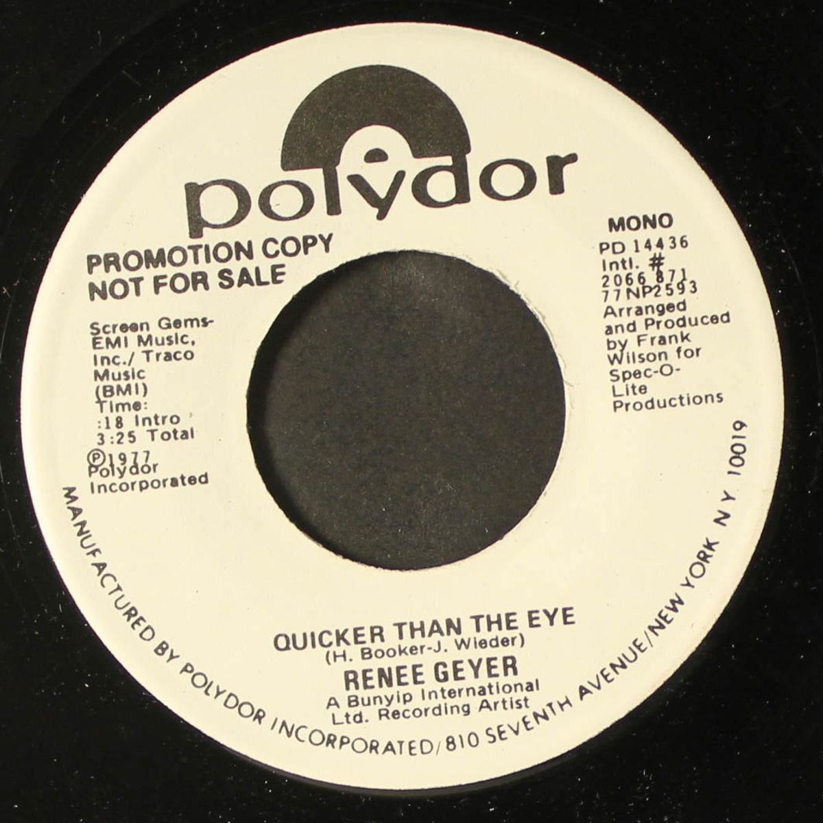 quicker than the eye / mono by RENE GEYER