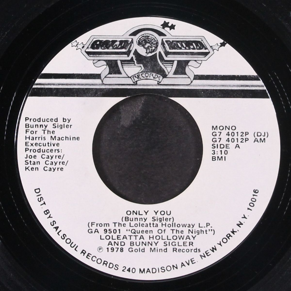 only you / mono by LOLEATTA HOLLOWAY & BUNNY SIGLER