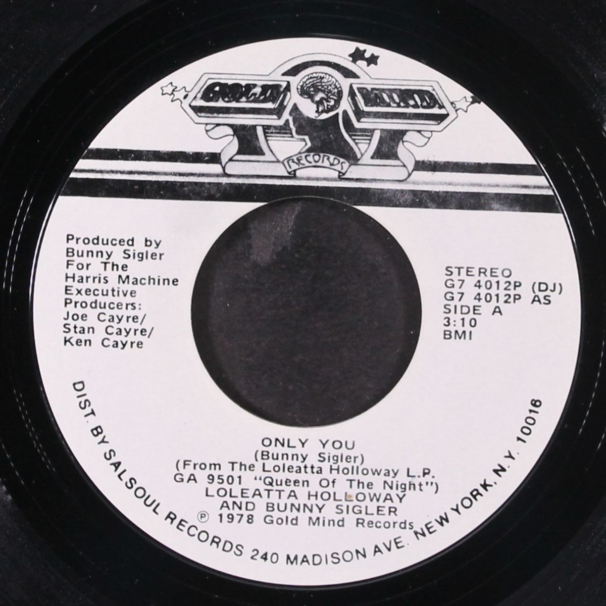 only you / mono by LOLEATTA HOLLOWAY & BUNNY SIGLER