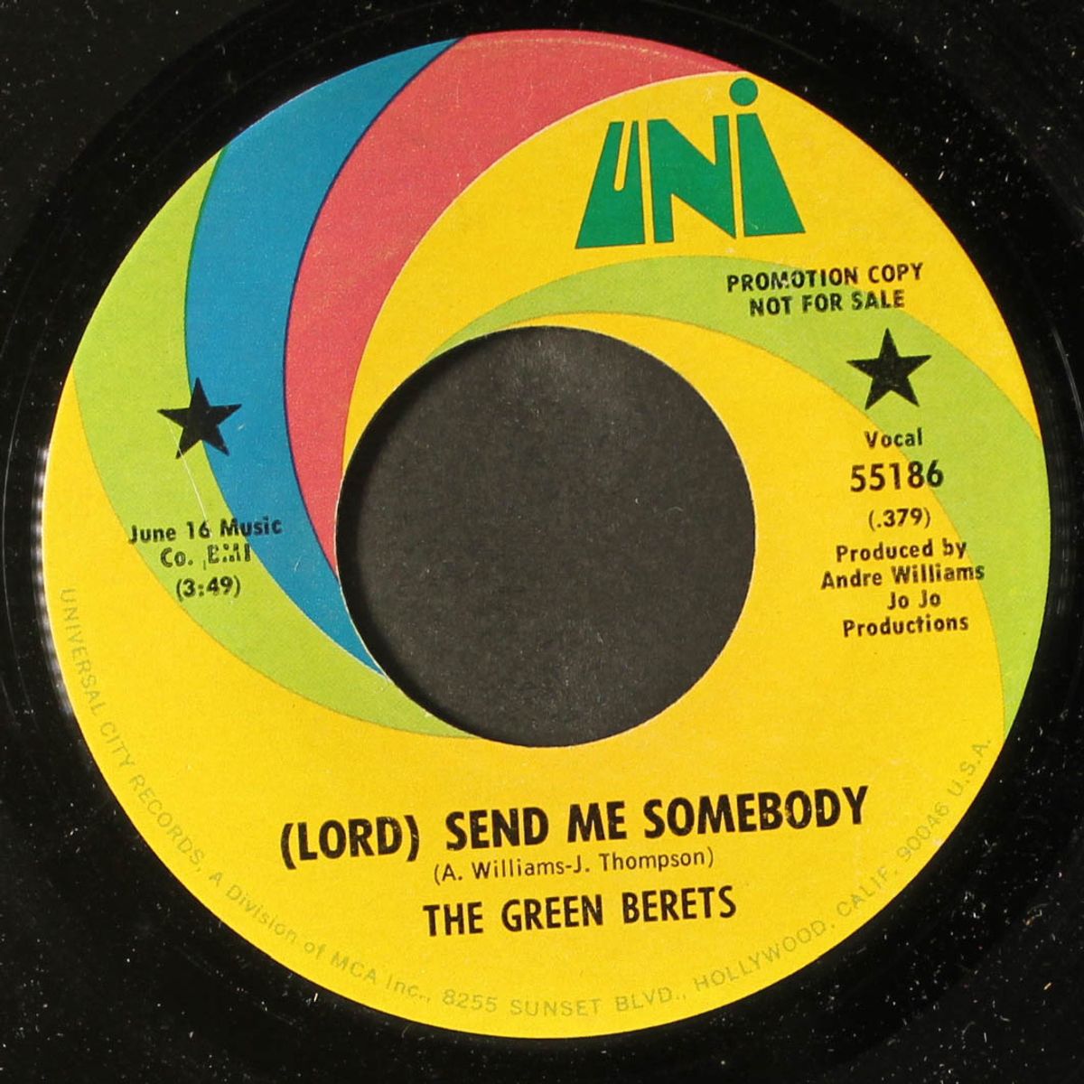 (lord) send me somebody / we must make things right by GREEN BERETS