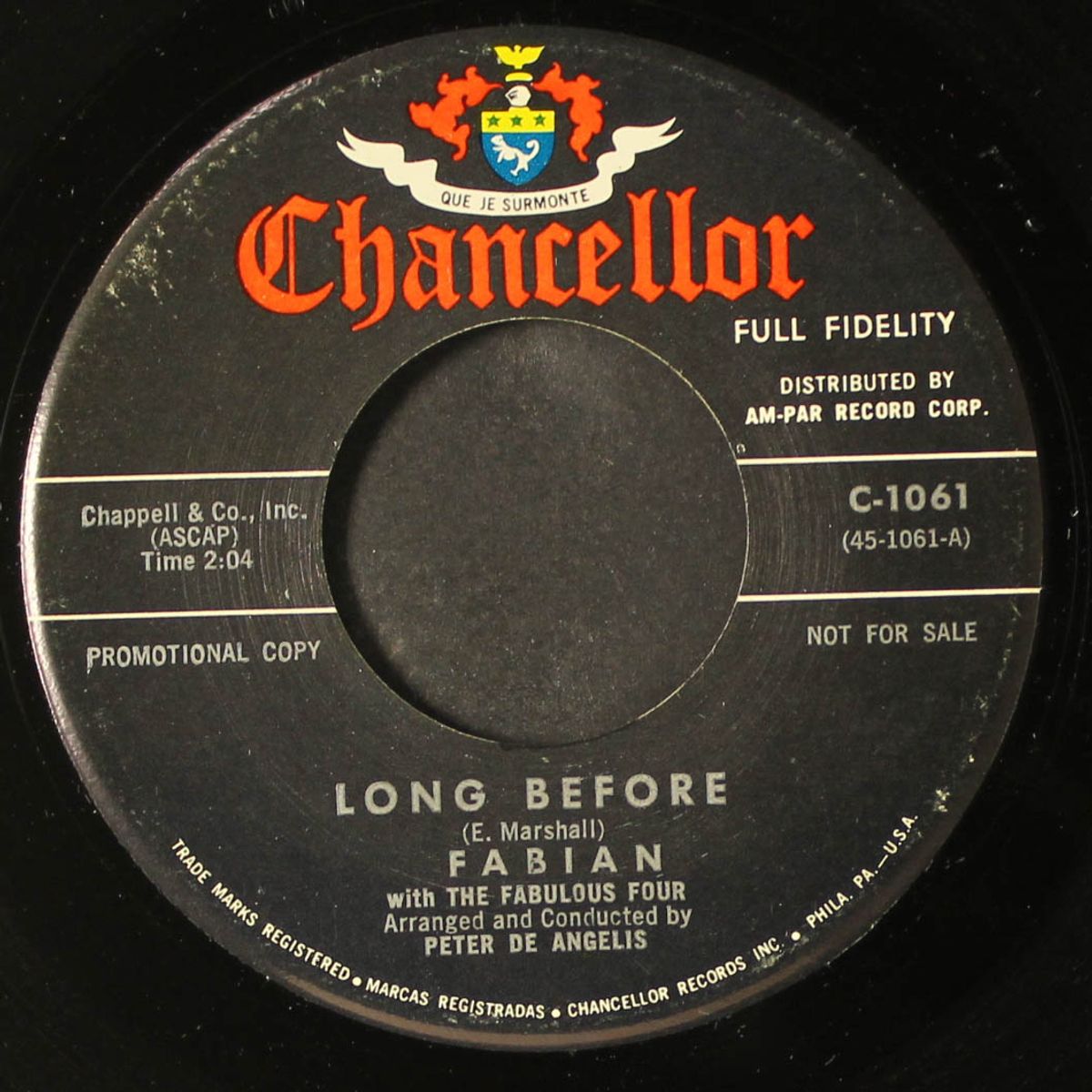 long before / kissin' and twistin' by FABIAN