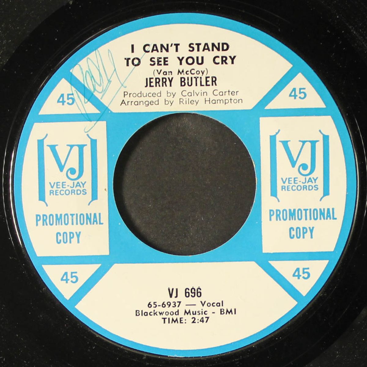 i can't stand to see you cry / nobody needs your love by JERRY BUTLER