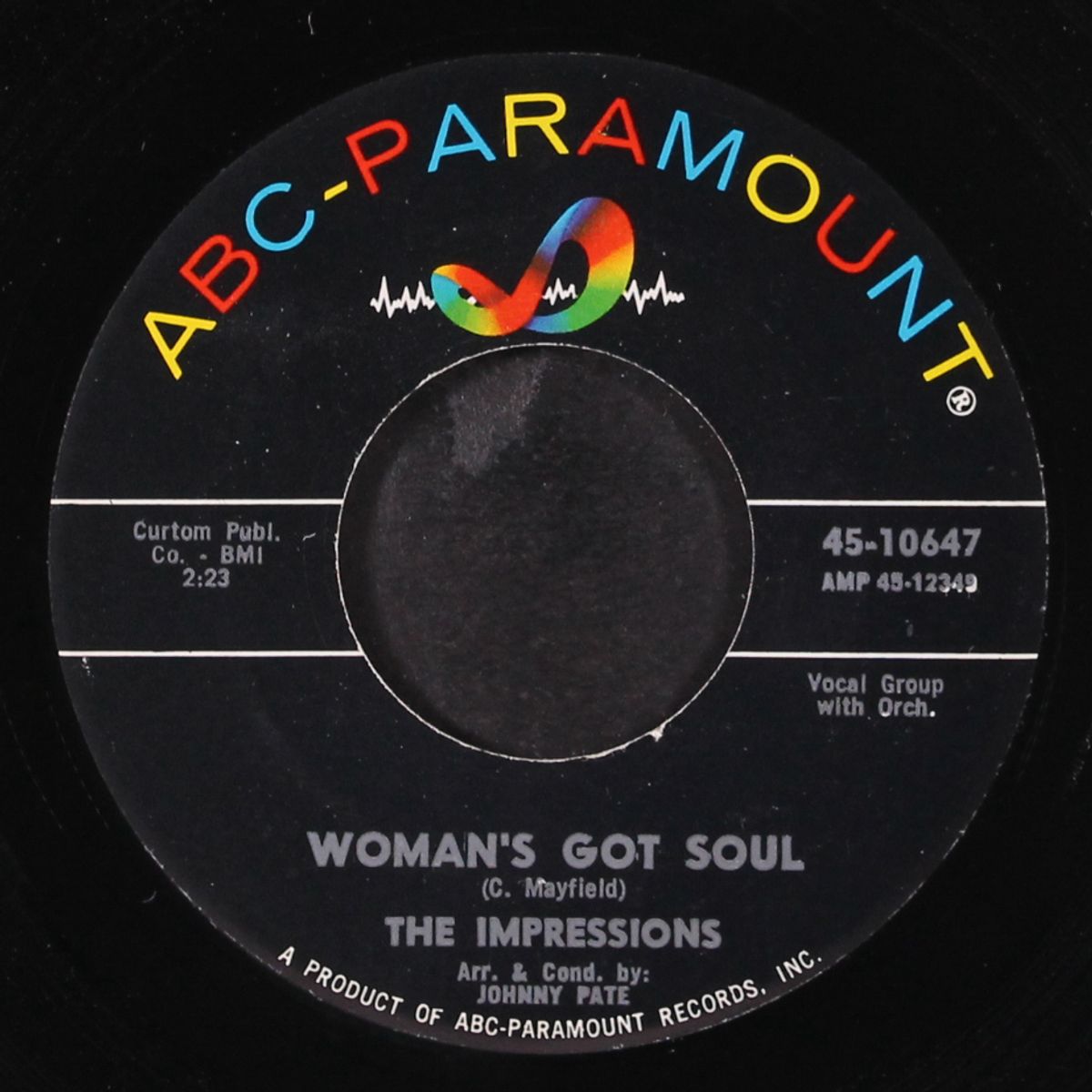 woman's got soul / get up and move by IMPRESSIONS