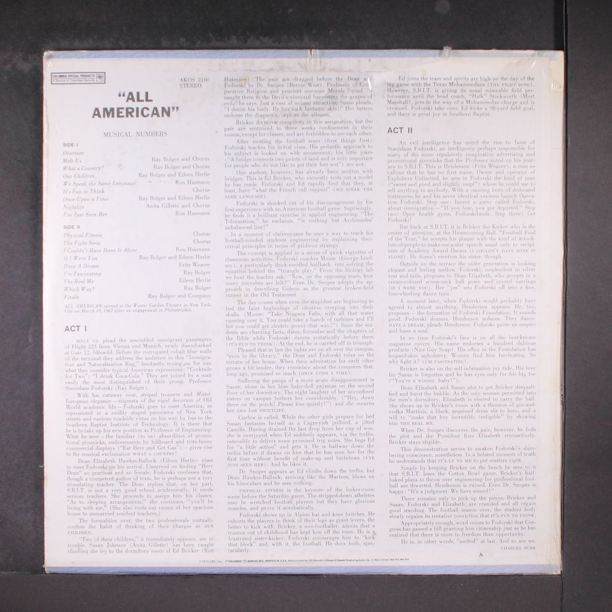 all american by ORIGINAL CAST