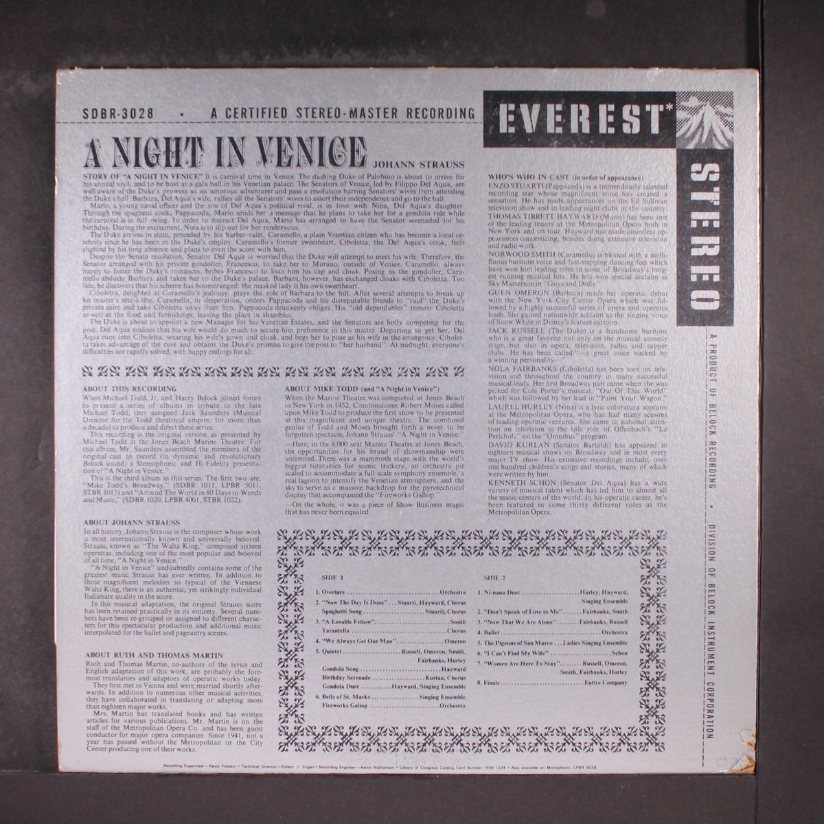 a night in venice by ORIGINAL CAST