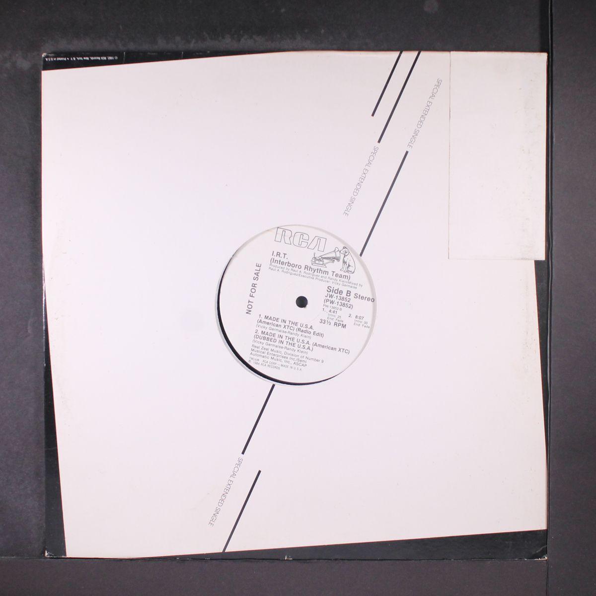 made in the u. s. a. / radio & dub by I.R.T.