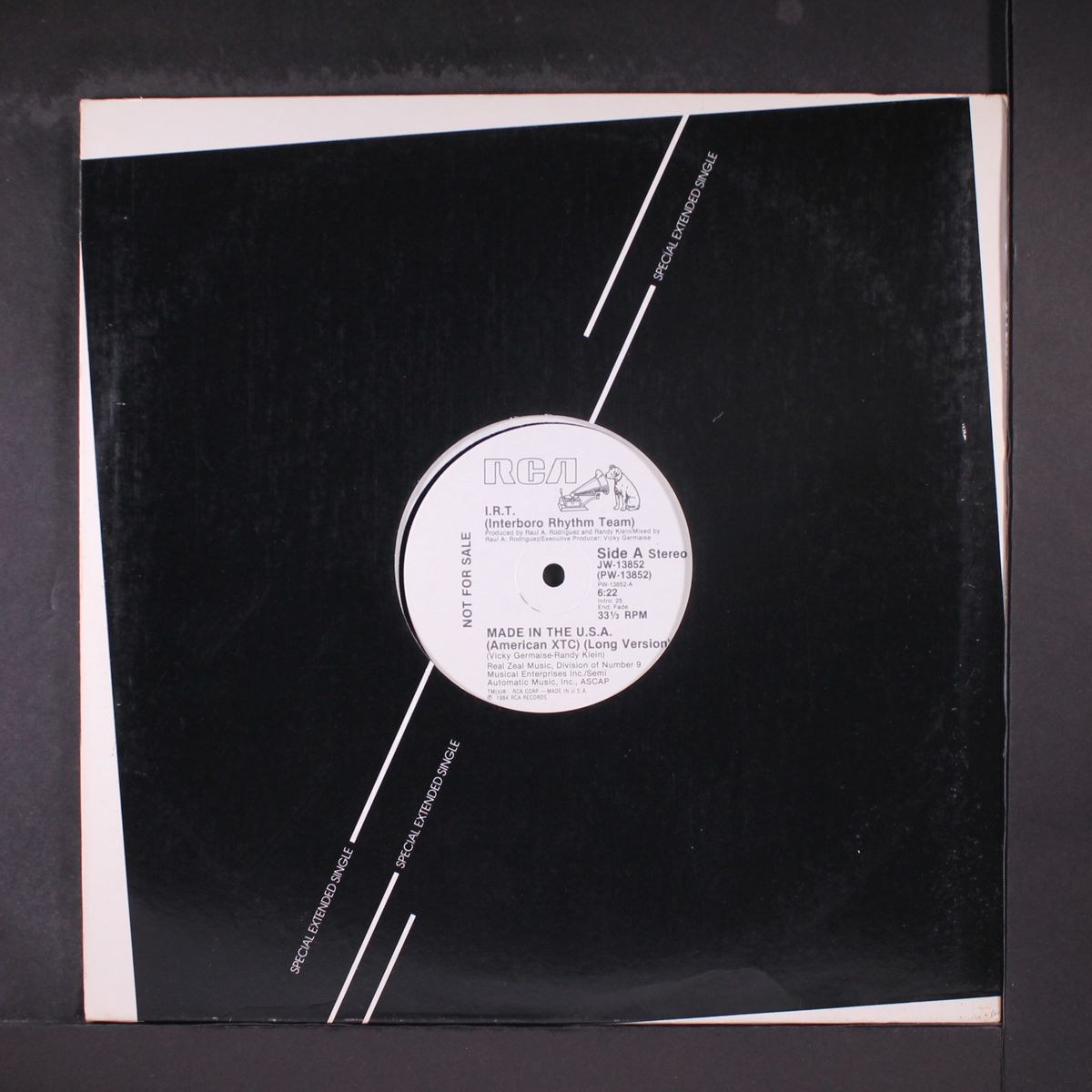 made in the u. s. a. / radio & dub by I.R.T.