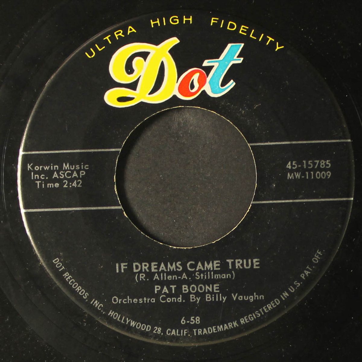 if dreams came true by PAT BOONE