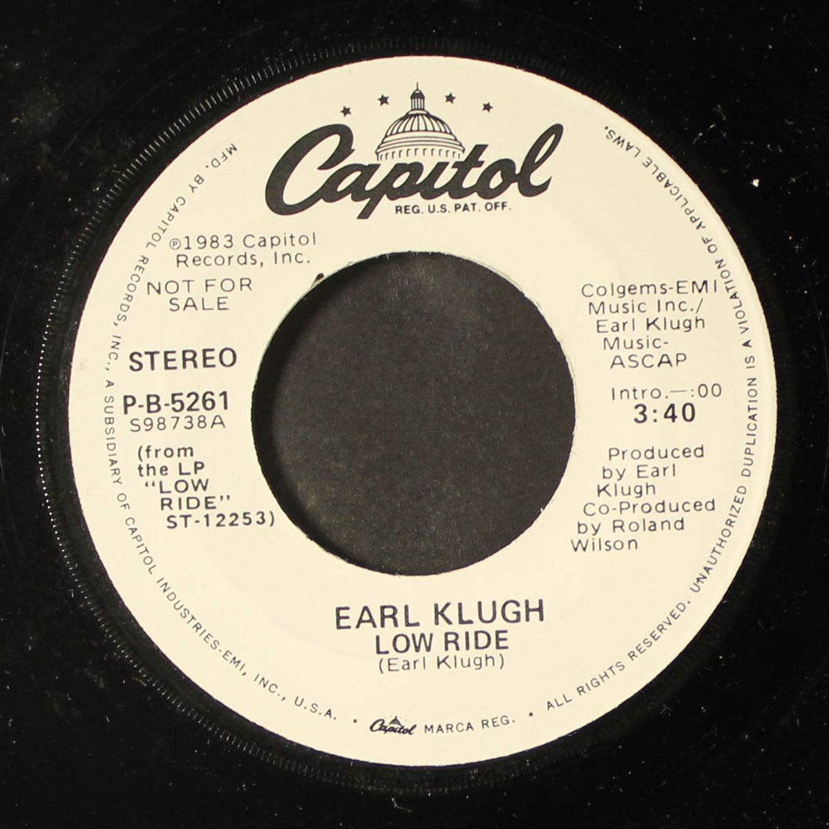 low ride / same by EARL KLUGH