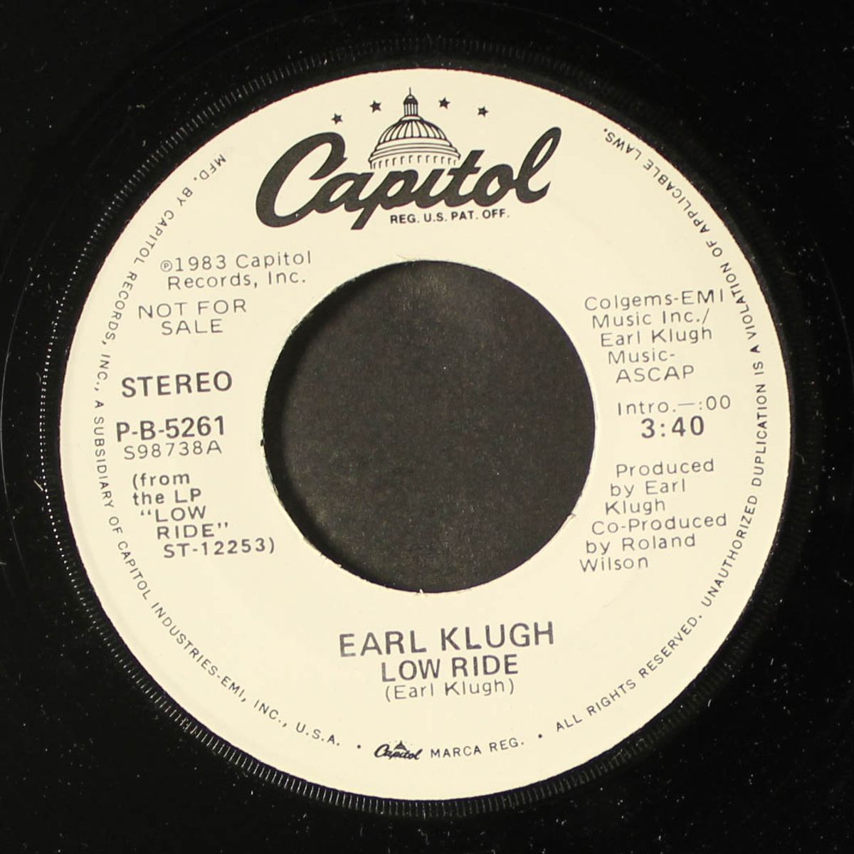 low ride / same by EARL KLUGH