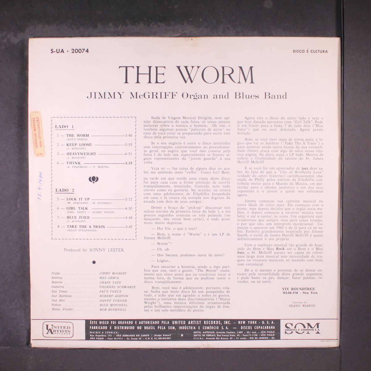 the worm by JIMMY MCGRIFF