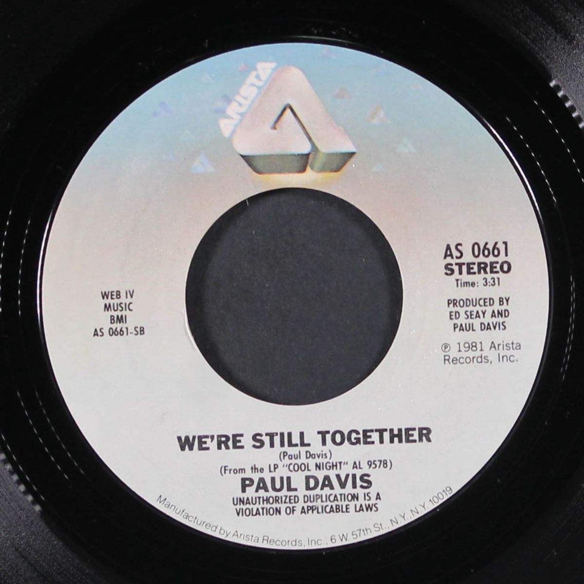 '65 love affair / we're still together by PAUL DAVIS