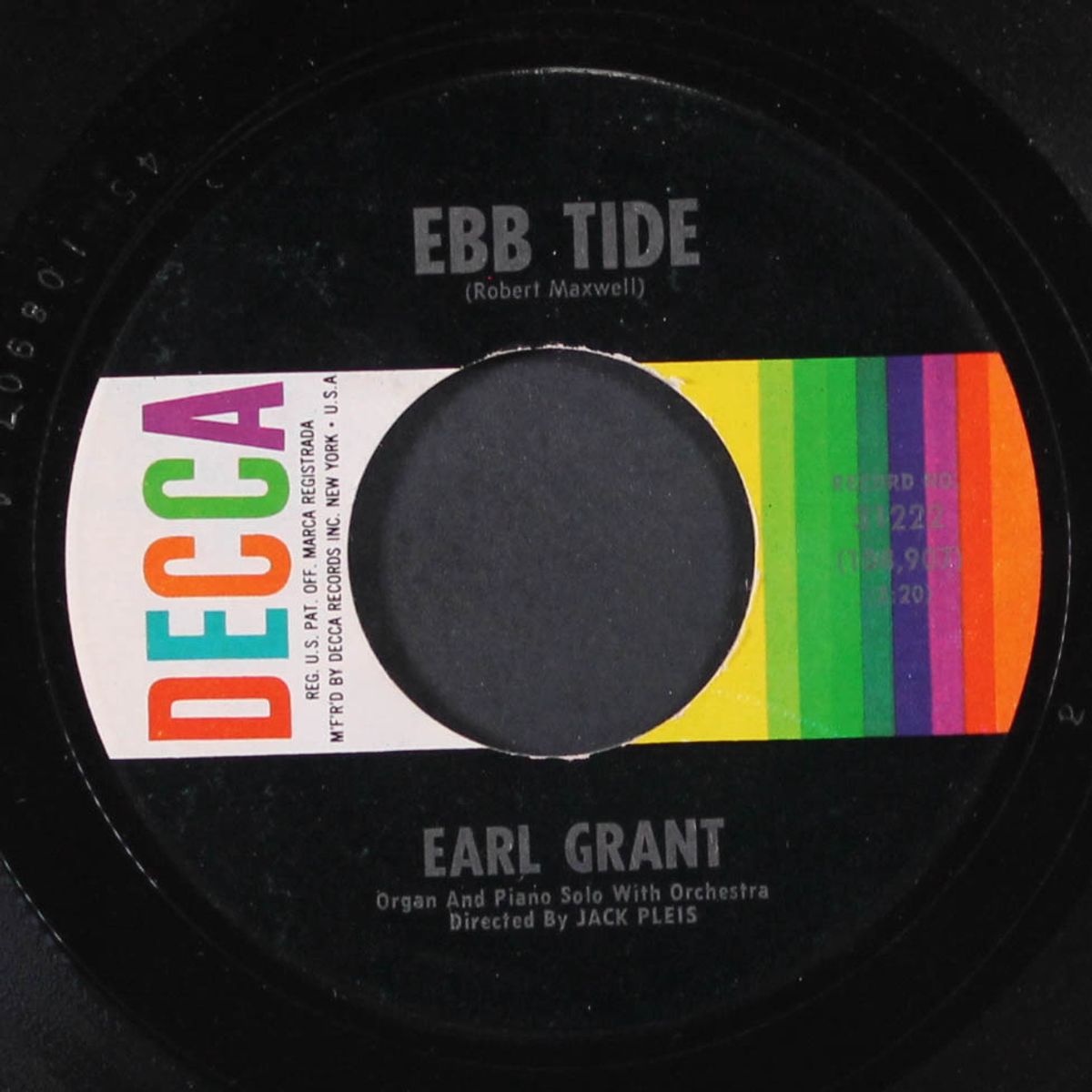 next time / ebb tide by EARL GRANT