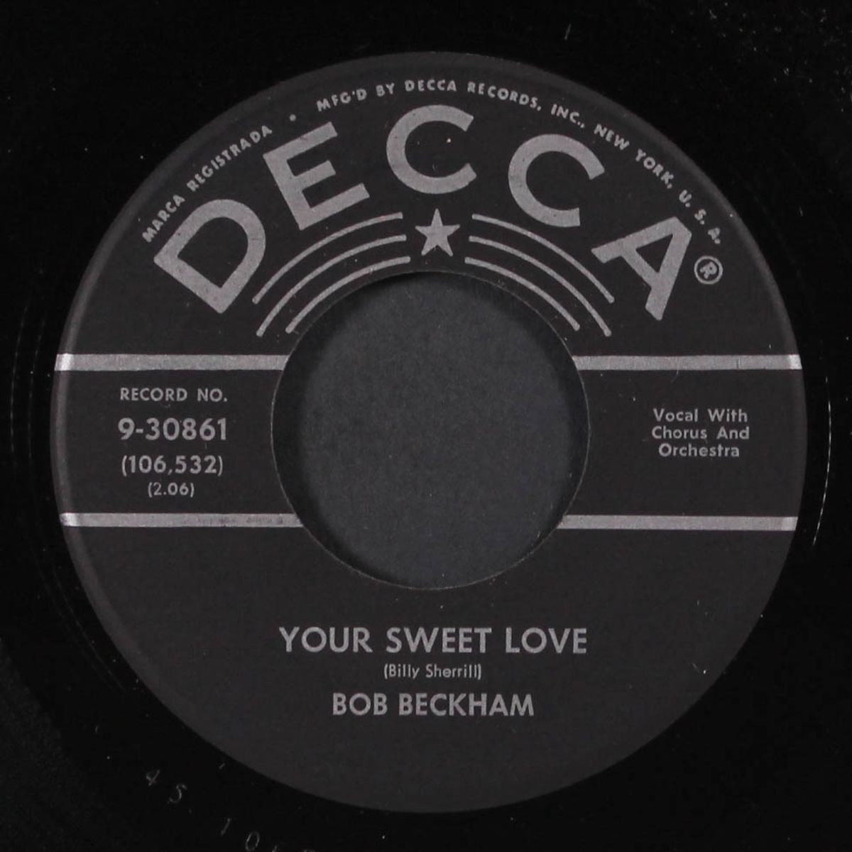 just as much as ever / your sweet love by BOB BECKHAM