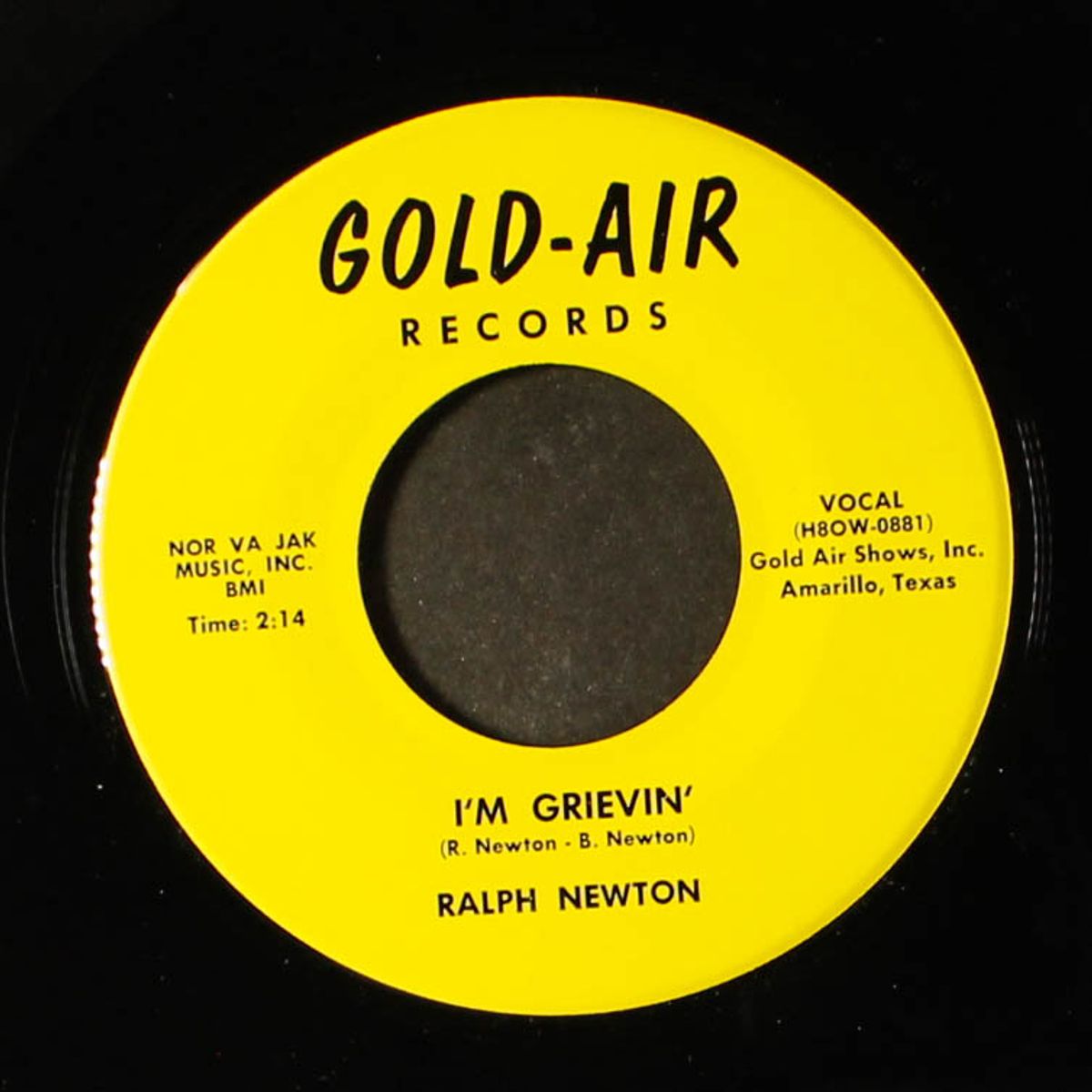 i'm grievin' / yes i do! by RALPH NEWTON