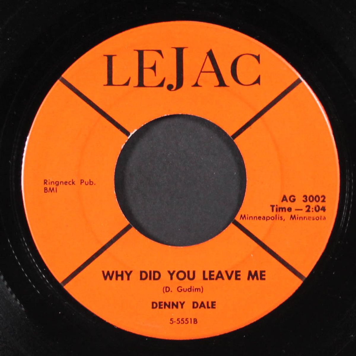 mr. moon / why did you leave me by DENNY DALE & HONEYMOONS