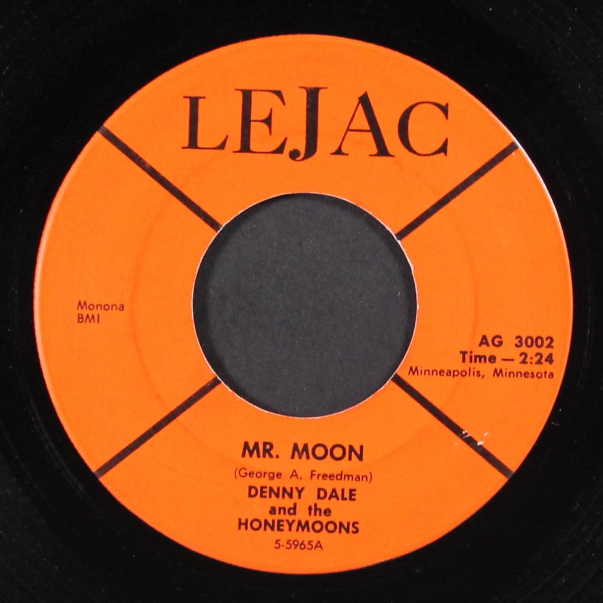 mr. moon / why did you leave me by DENNY DALE & HONEYMOONS