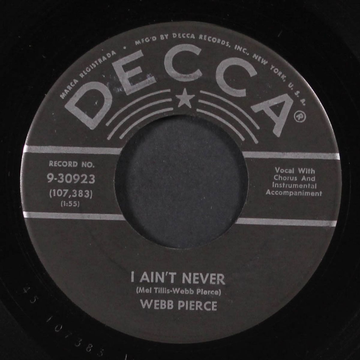 i ain't never / shanghaied by WEBB PIERCE