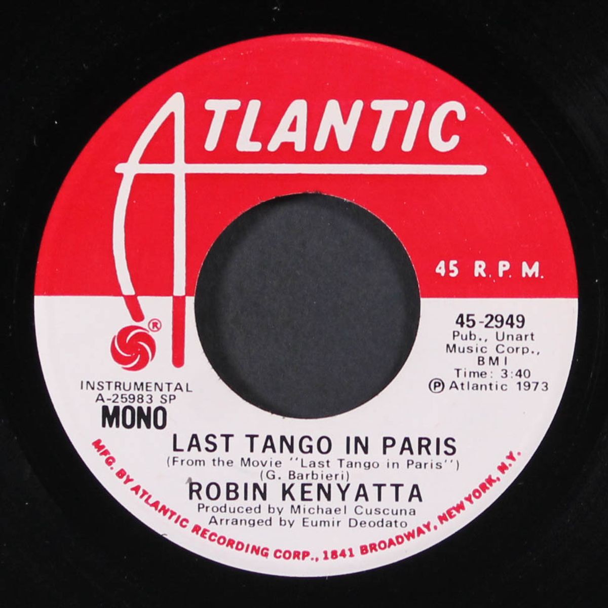 last tango in paris / mono by ROBIN KENYATTA