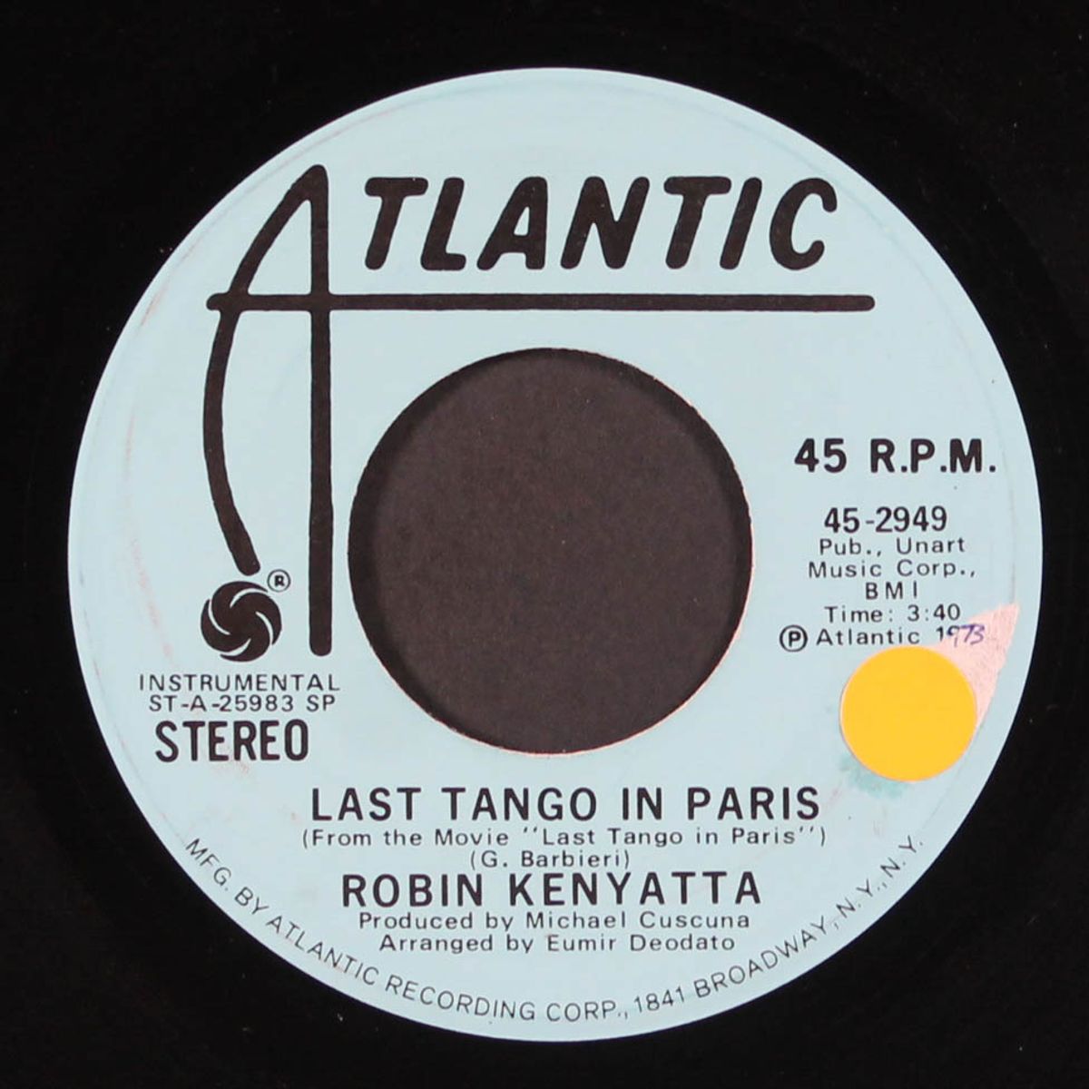 last tango in paris / mono by ROBIN KENYATTA